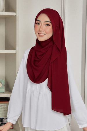 Luna Shawl In Maroon