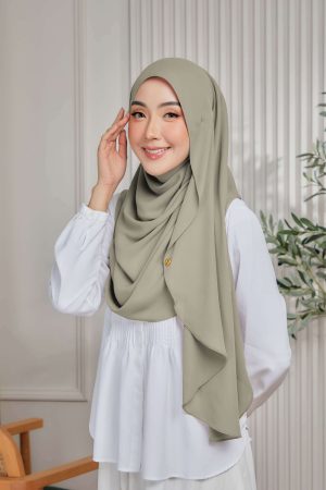 Luna Shawl In Olive Green