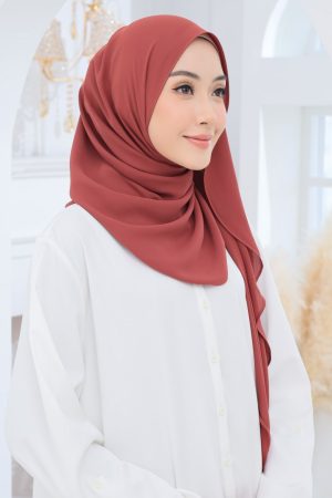 Luna Shawl In Brick Red
